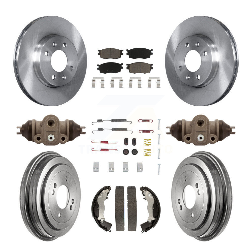 [Avant + Arrière] Kit de Disque et plaquette (céramique) de frein pour Hyundai Accent Kia Rio Rio5 K8C-102922