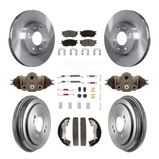 [Avant + Arrière] Kit de Disque et plaquette (céramique) de frein pour Hyundai Accent Kia Rio Rio5 K8C-102922