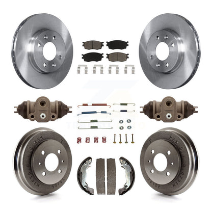 [Avant + Arrière] Kit de Disque et plaquette (céramique) de frein pour 2006 Hyundai Accent Sedan To 09 30 05 K8C-102923