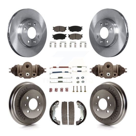 [Avant + Arrière] Kit de Disque et plaquette (céramique) de frein pour 2006 Hyundai Accent Sedan To 09 30 05 K8C-102923