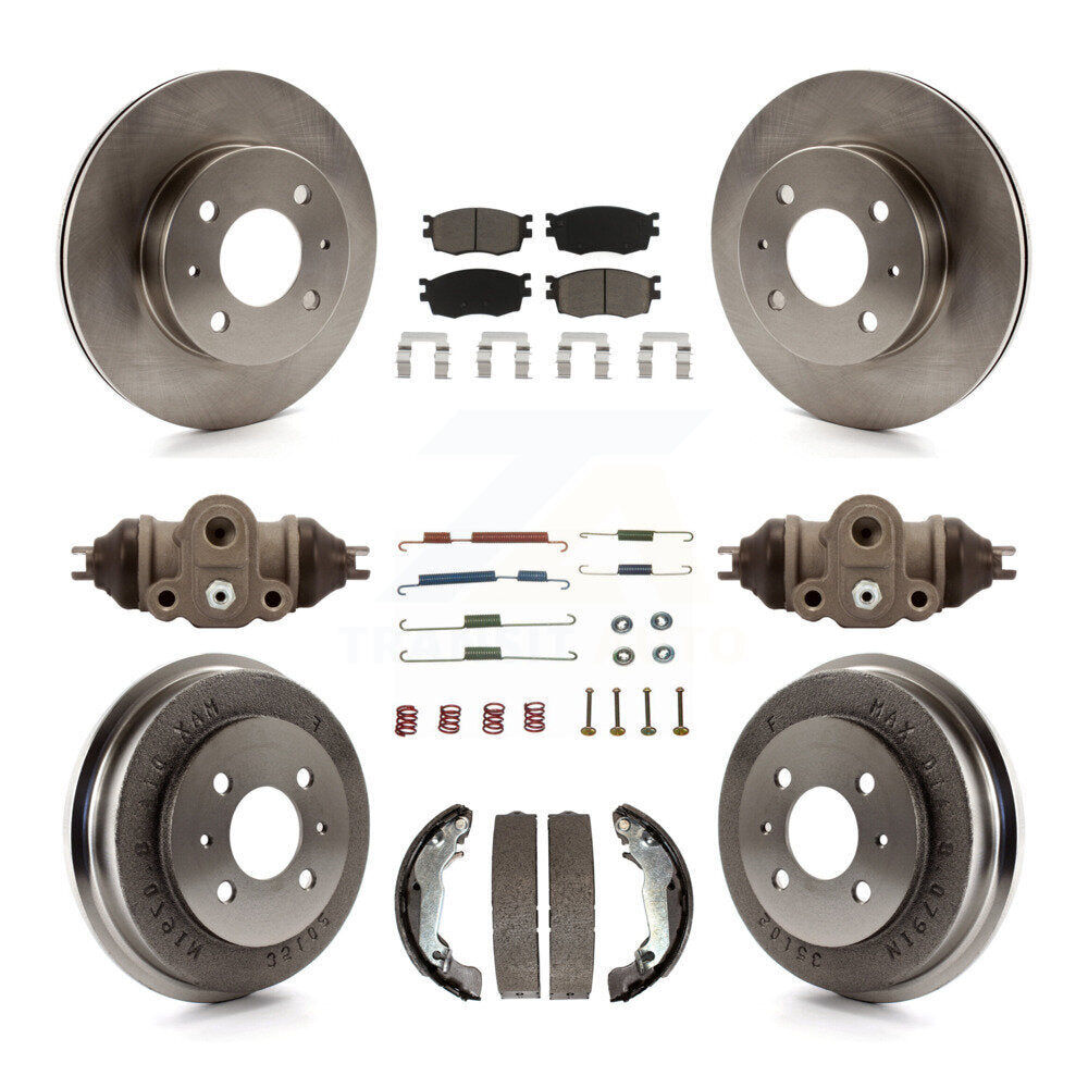 [Avant + Arrière] Kit de Disque et plaquette (céramique) de frein pour 2006 Hyundai Accent Hatchback To 09 30 05 K8C-102924