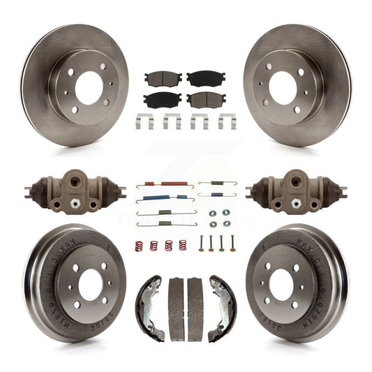 [Avant + Arrière] Kit de Disque et plaquette (céramique) de frein pour 2006 Hyundai Accent Hatchback To 09 30 05 K8C-102924