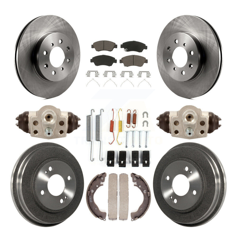 [Avant + Arrière] Kit de Disque et plaquette (céramique) de frein pour Honda Fit K8C-102925