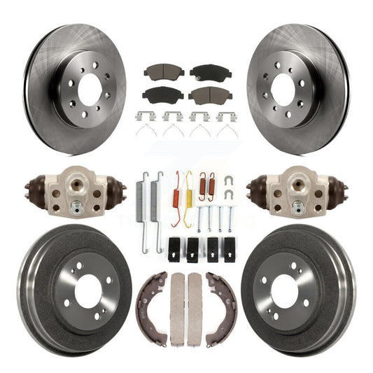 [Avant + Arrière] Kit de Disque et plaquette (céramique) de frein pour Honda Fit K8C-102925