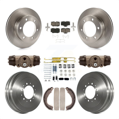 [Avant + Arrière] Kit de Disque et plaquette (céramique) de frein pour 2004 Toyota Tacoma 4WD avec 6 Lug Wheels K8C-102933 par Transit Auto