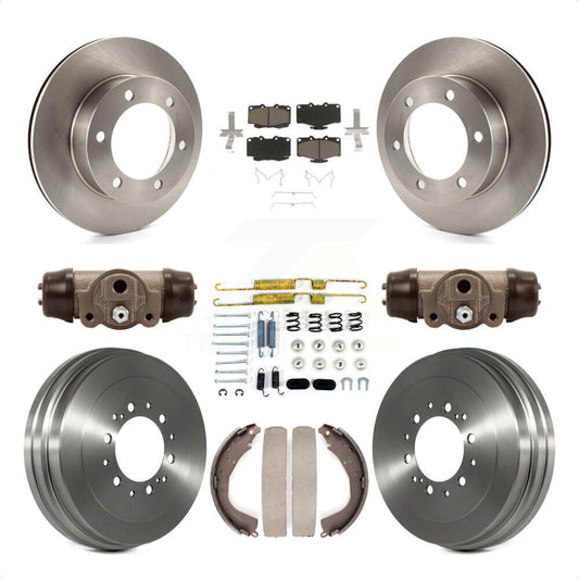 [Avant + Arrière] Kit de Disque et plaquette (céramique) de frein pour 2004 Toyota Tacoma 4WD avec 6 Lug Wheels K8C-102933 par Transit Auto
