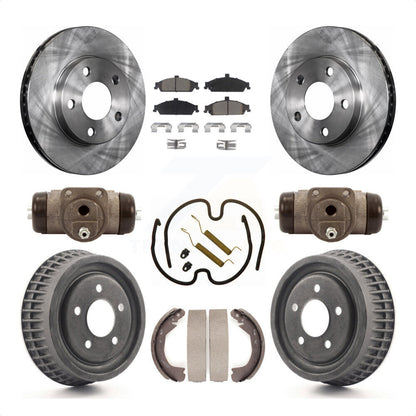 [Avant + Arrière] Kit de Disque et plaquette (céramique) de frein pour Chevrolet Pontiac Grand Am Malibu Classic Oldsmobile Alero Cutlass K8C-102934 par Transit Auto