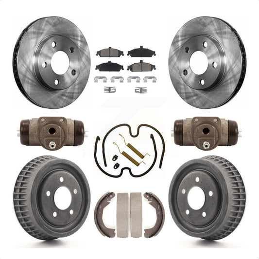 [Avant + Arrière] Kit de Disque et plaquette (céramique) de frein pour Chevrolet Pontiac Grand Am Malibu Classic Oldsmobile Alero Cutlass K8C-102934 par Transit Auto