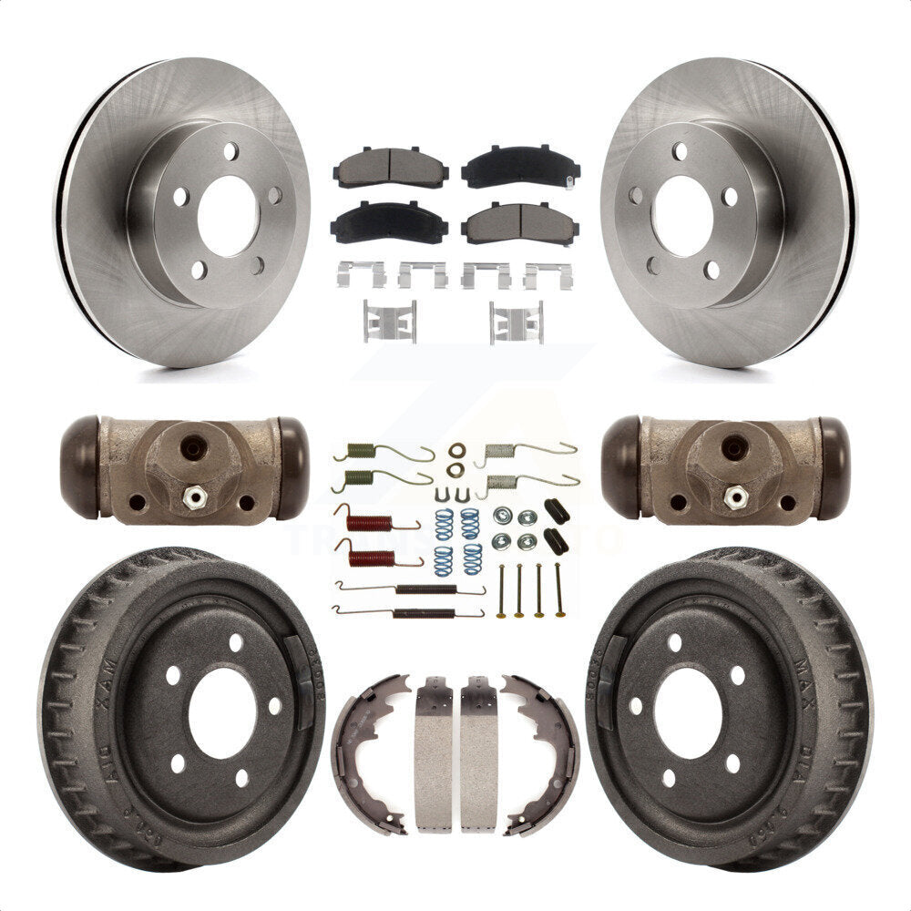 [Avant + Arrière] Kit de Disque et plaquette (céramique) de frein pour Ford Ranger Mazda B3000 B4000 avec 9" Diameter 4WD K8C-102943 par Transit Auto
