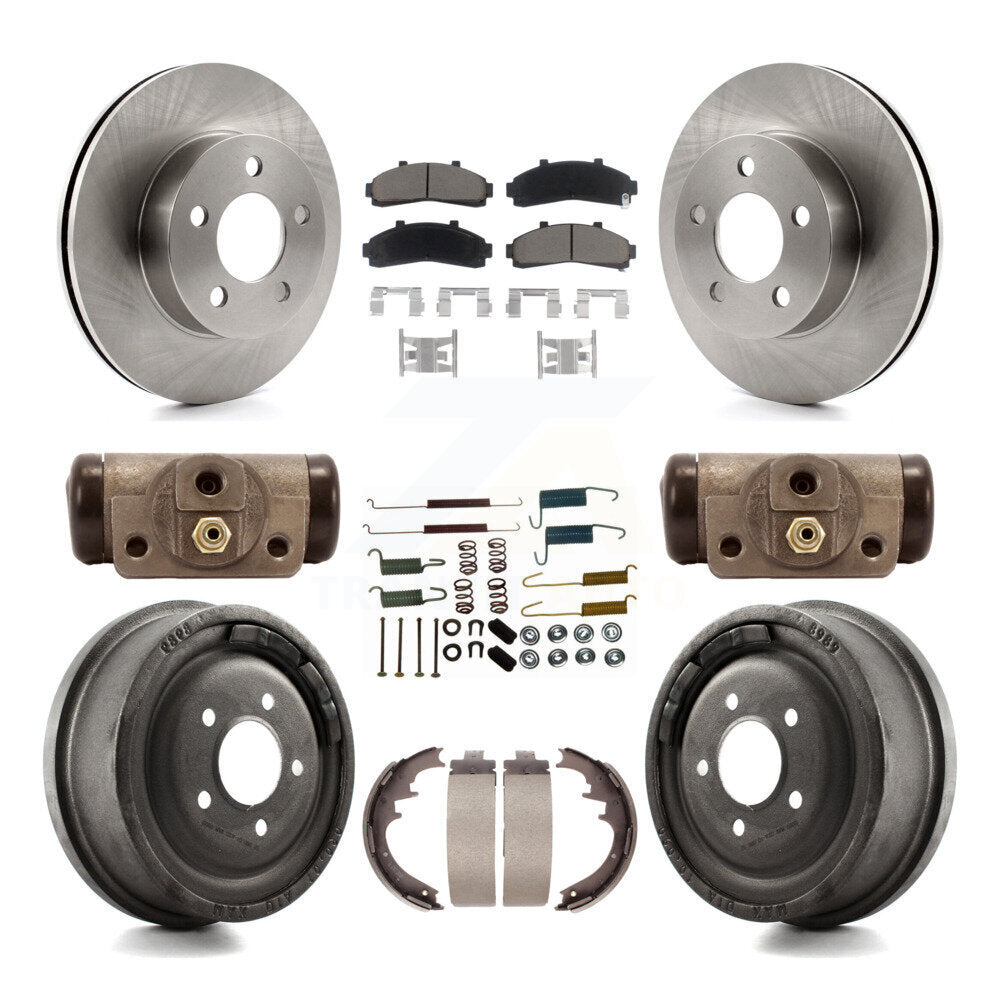 [Avant + Arrière] Kit de Disque et plaquette (céramique) de frein pour Ford Ranger Mazda B3000 B4000 avec 10" Diameter 4WD K8C-102944