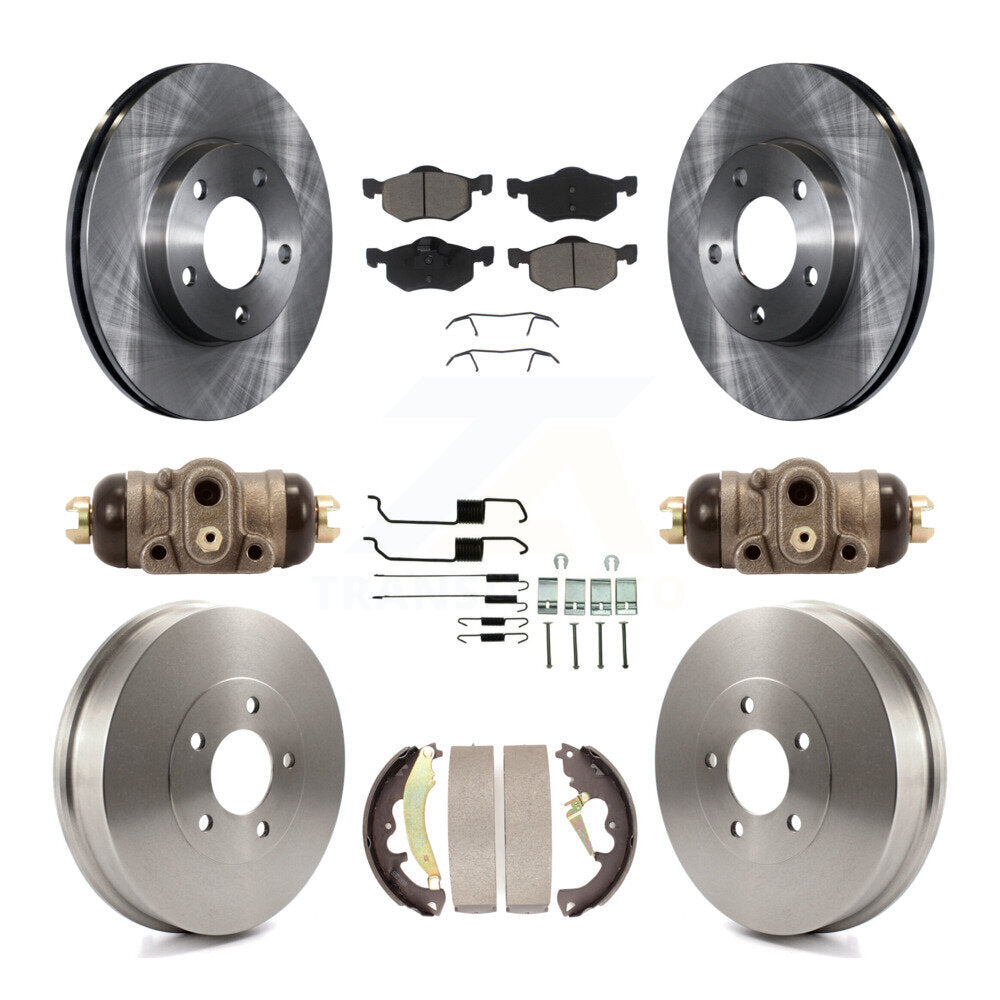 [Avant + Arrière] Kit de Disque et plaquette (céramique) de frein pour 2007 Ford Escape Mercury Mariner From 01/08/07 rear brakes K8C-102948
