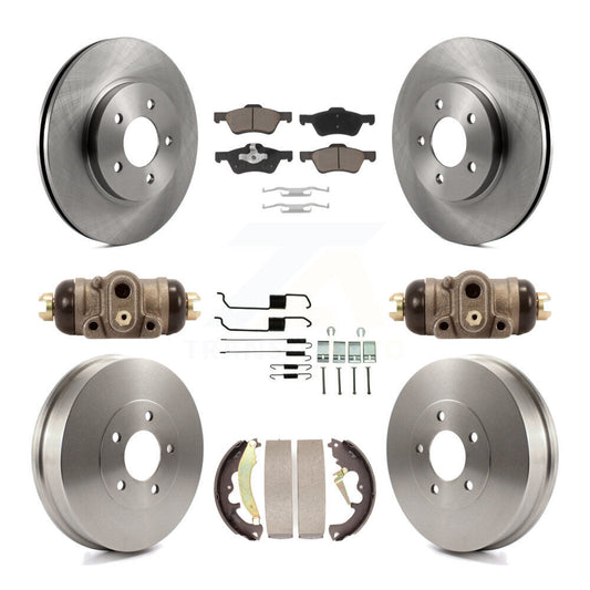 [Avant + Arrière] Kit de Disque et plaquette (céramique) de frein pour 2007 Ford Escape Mercury Mariner From 01/08/07 rear brakes K8C-102949