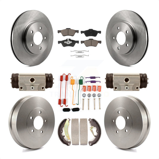 [Avant + Arrière] Kit de Disque et plaquette (céramique) de frein pour Ford Escape Mercury Mariner Mazda Tribute K8C-102950 par Transit Auto