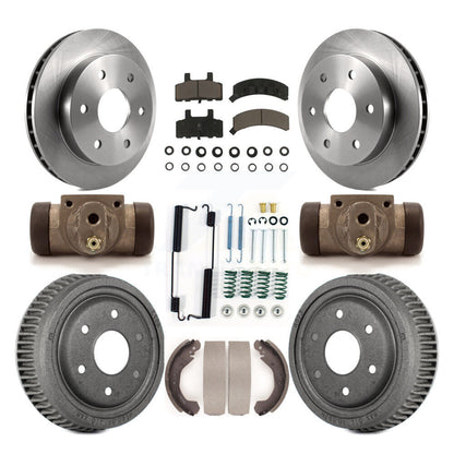 [Avant + Arrière] Kit de Disque et plaquette (céramique) de frein pour 1992-1999 Chevrolet K1500 avec 10" Diameter K8C-102954