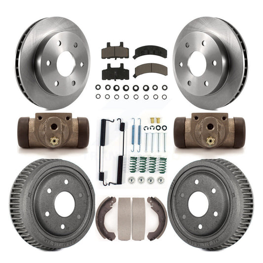 [Avant + Arrière] Kit de Disque et plaquette (céramique) de frein pour 1992-1999 Chevrolet K1500 avec 10" Diameter K8C-102954