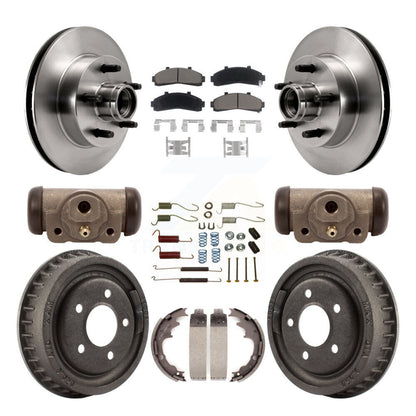 [Avant + Arrière] Kit de Disque et plaquette (céramique) de frein pour 2001 Ford Ranger RWD avec 2-Wheel ABS Coil front springs avec 9" Diameter K8C-102967