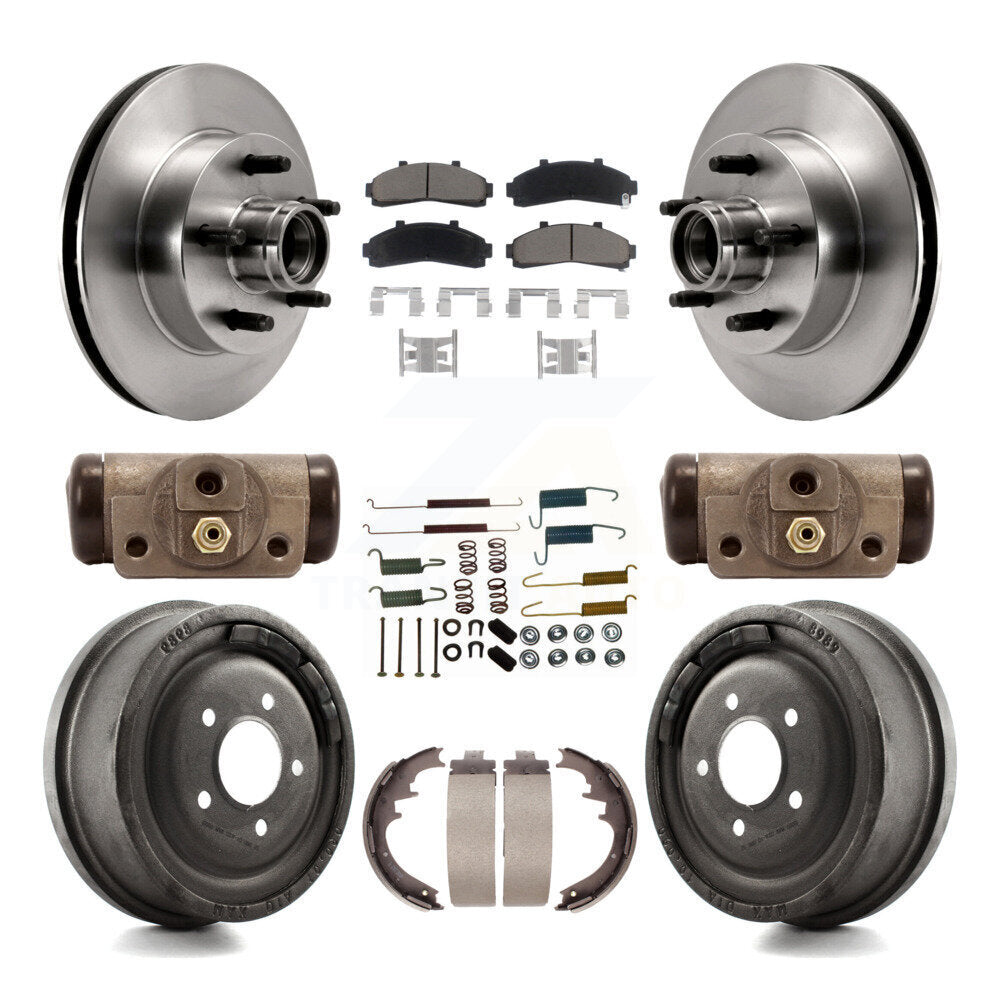 [Avant + Arrière] Kit de Disque et plaquette (céramique) de frein pour Ford Ranger Mazda B2500 B3000 B4000 avec 10" Diameter K8C-102968