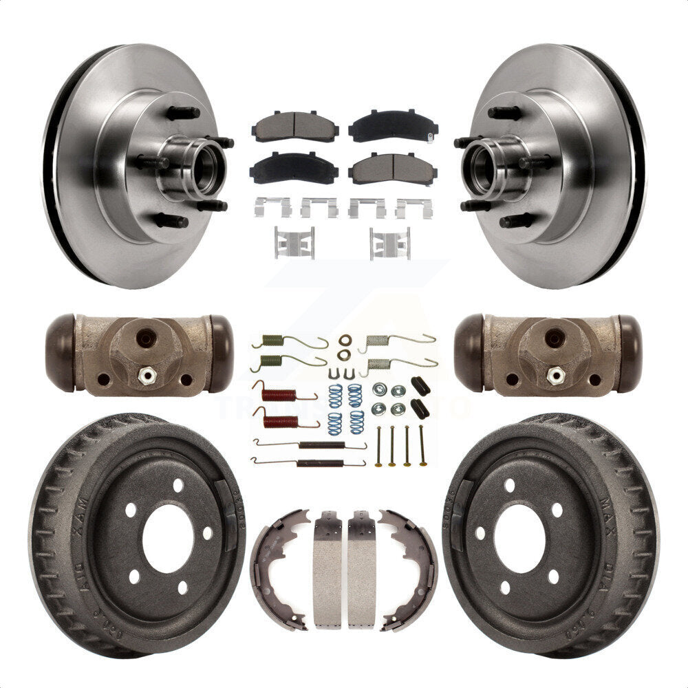 [Avant + Arrière] Kit de Disque et plaquette (céramique) de frein pour Ford Ranger Mazda B2500 B3000 B4000 avec 9" Diameter K8C-102969 par Transit Auto