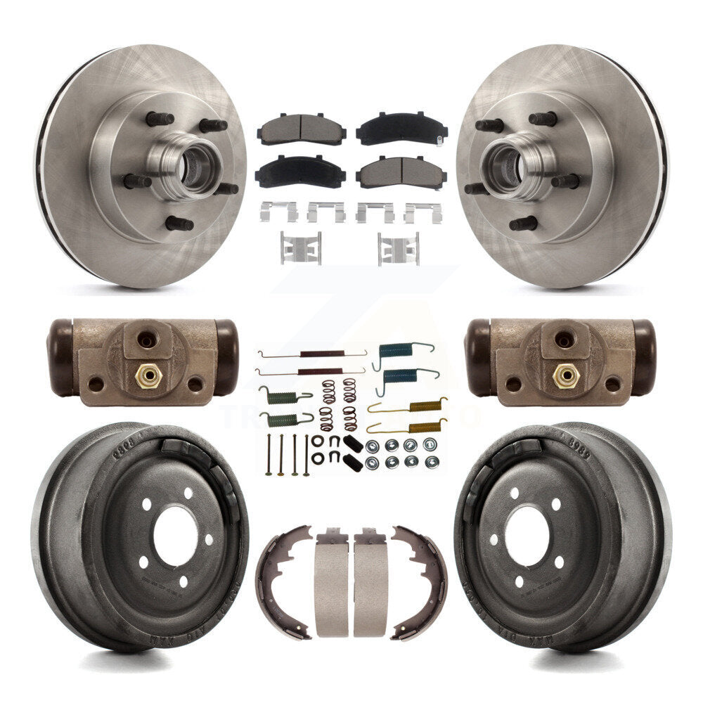 [Avant + Arrière] Kit de Disque et plaquette (céramique) de frein pour 1998-1999 Mazda B4000 RWD avec 4-Wheel ABS avec 10" Diameter K8C-102970