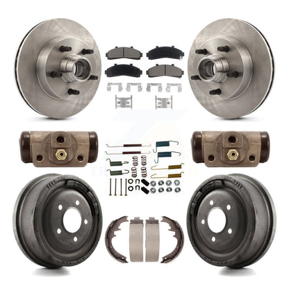 [Avant + Arrière] Kit de Disque et plaquette (céramique) de frein pour 1998-1999 Mazda B4000 RWD avec 4-Wheel ABS avec 10" Diameter K8C-102970