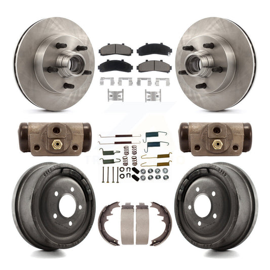 [Avant + Arrière] Kit de Disque et plaquette (céramique) de frein pour 1998-1999 Mazda B4000 RWD avec 4-Wheel ABS avec 10" Diameter K8C-102970