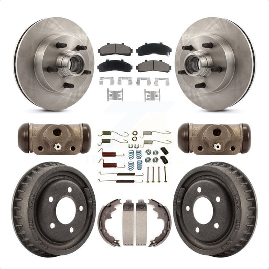 [Avant + Arrière] Kit de Disque et plaquette (céramique) de frein pour 1998-1999 Mazda B4000 RWD avec 4-Wheel ABS avec 9" Diameter K8C-102971 par Transit Auto