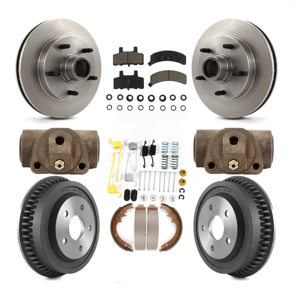 [Avant + Arrière] Kit de Disque et plaquette (céramique) de frein pour 1994-1999 Dodge Ram 1500 RWD K8C-102978 par Transit Auto