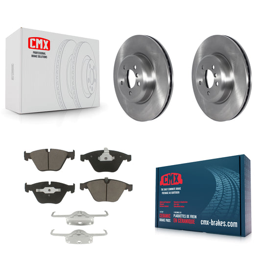 [Avant] Kit de Disque et plaquette (céramique) de frein pour 2012 BMW 335i Convertible Coupe avec Blue Painted Calipers K8C-102989