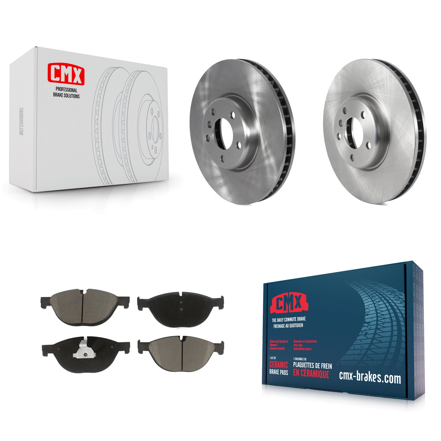 [Avant] Kit de Disque et plaquette (céramique) de frein pour BMW 550i xDrive 650i 740Li 740i 535i GT Gran Coupe 740Ld ActiveHybrid 7 K8C-103012