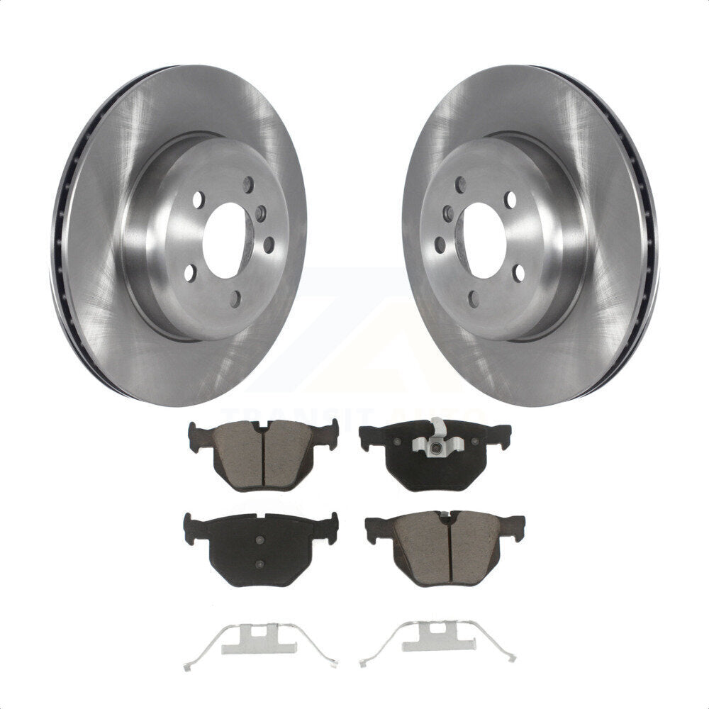 [Arrière] Kit de Disque et plaquette (céramique) de frein pour 2013 BMW 335i Convertible Coupe avec Blue Painted Calipers K8C-103016 par Transit Auto