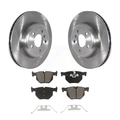[Arrière] Kit de Disque et plaquette (céramique) de frein pour 2013 BMW 335i Convertible Coupe avec Blue Painted Calipers K8C-103016 par Transit Auto