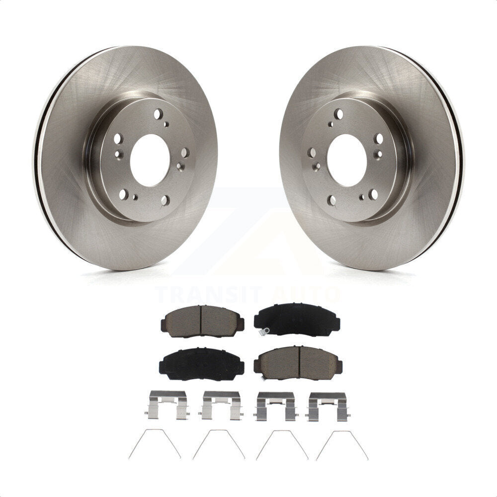 [Avant] Kit de Disque et plaquette (céramique) de frein pour Honda Civic K8C-103027 par Transit Auto