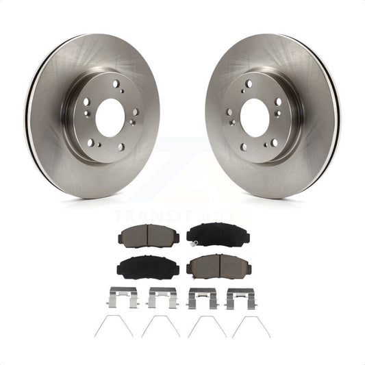 [Avant] Kit de Disque et plaquette (céramique) de frein pour Honda Civic K8C-103027 par Transit Auto