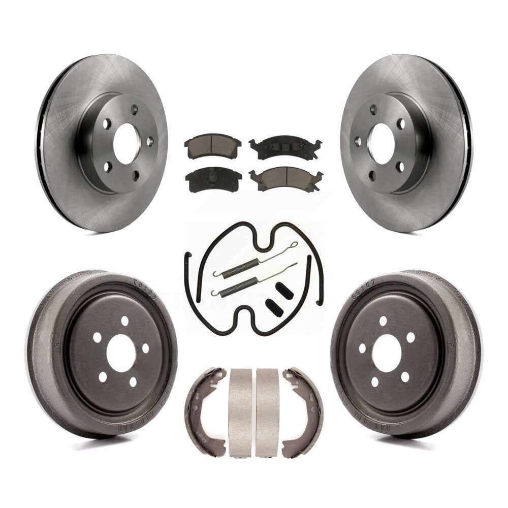 [Avant + Arrière] Kit de Disque et plaquette (céramique) de frein pour 2003 Chevrolet Cavalier avec 225mm x 45mm taille K8C-103059