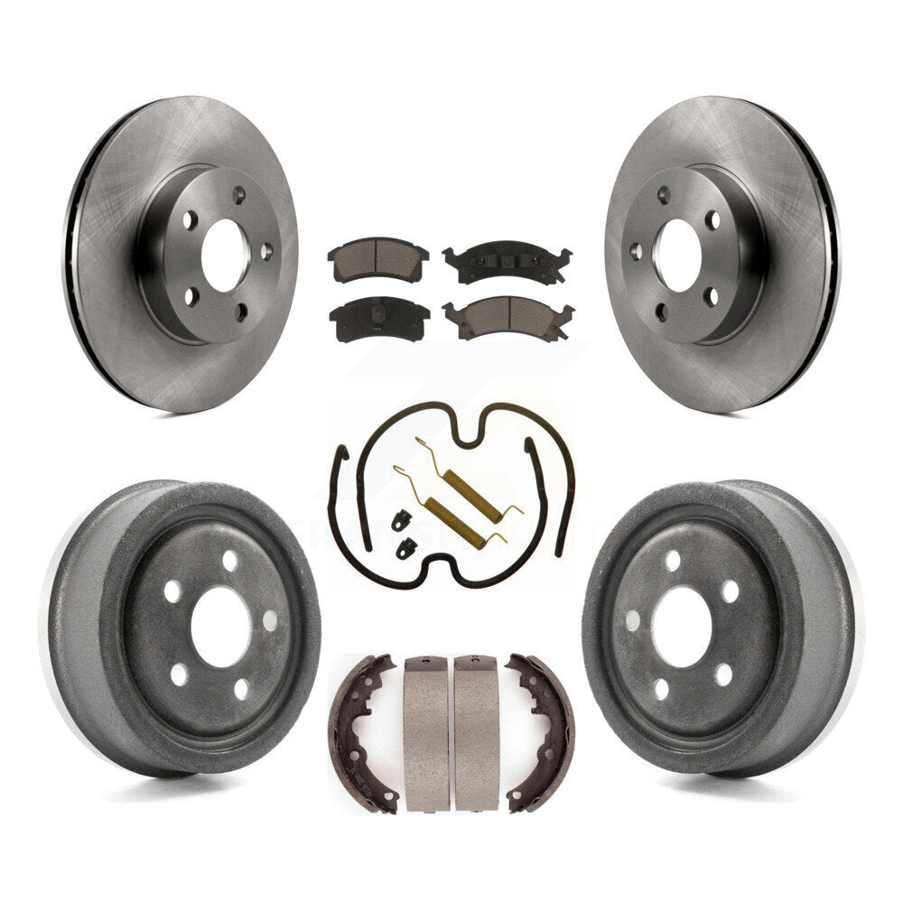 [Avant + Arrière] Kit de Disque et plaquette (céramique) de frein pour 1996-1998 Pontiac Sunfire Except Vehicles Built USA Market K8C-103060