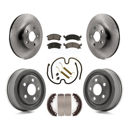 [Avant + Arrière] Kit de Disque et plaquette (céramique) de frein pour 1996-1998 Pontiac Sunfire Except Vehicles Built USA Market K8C-103060