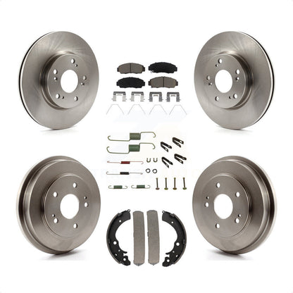 [Avant + Arrière] Kit de Disque et plaquette (céramique) de frein pour Honda Civic K8C-103062 par Transit Auto