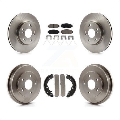 [Avant + Arrière] Kit de Disque et plaquette (céramique) de frein pour Honda Civic K8C-103067 par Transit Auto