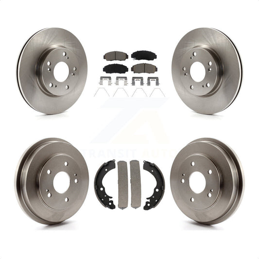 [Avant + Arrière] Kit de Disque et plaquette (céramique) de frein pour Honda Civic K8C-103067 par Transit Auto