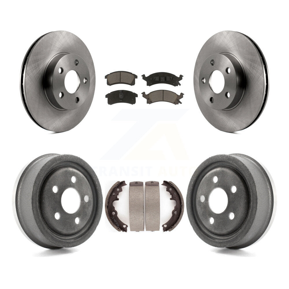 [Avant + Arrière] Kit de Disque et plaquette (céramique) de frein pour Pontiac Sunfire Chevrolet Grand Am Buick Skylark Corsica Cavalier Oldsmobile Achieva Beretta Sunbird Cutlass Calais K8C-103072