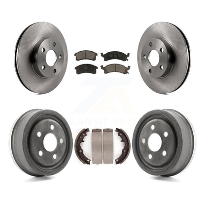 [Avant + Arrière] Kit de Disque et plaquette (céramique) de frein pour Pontiac Sunfire Chevrolet Grand Am Buick Skylark Corsica Cavalier Oldsmobile Achieva Beretta Sunbird Cutlass Calais K8C-103072