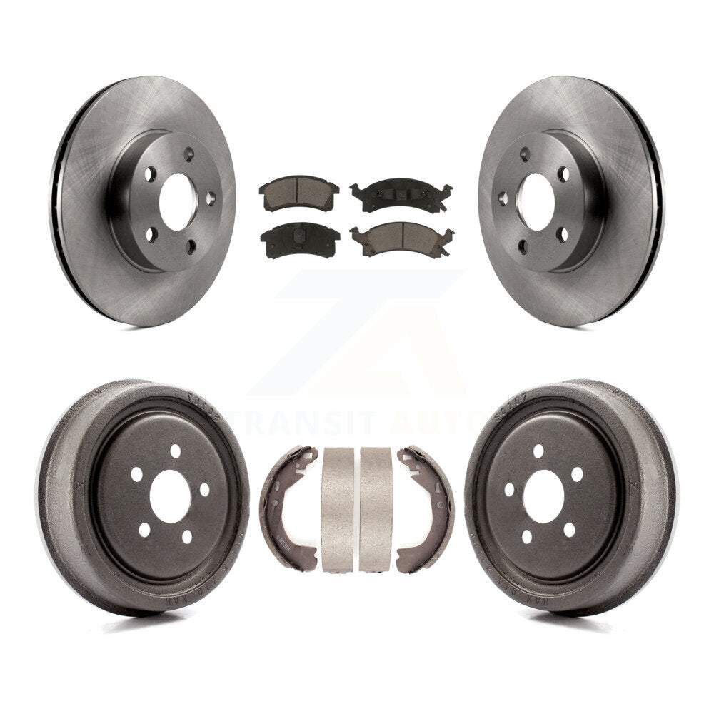 [Avant + Arrière] Kit de Disque et plaquette (céramique) de frein pour 2003 Chevrolet Cavalier avec 225mm x 45mm taille K8C-103075