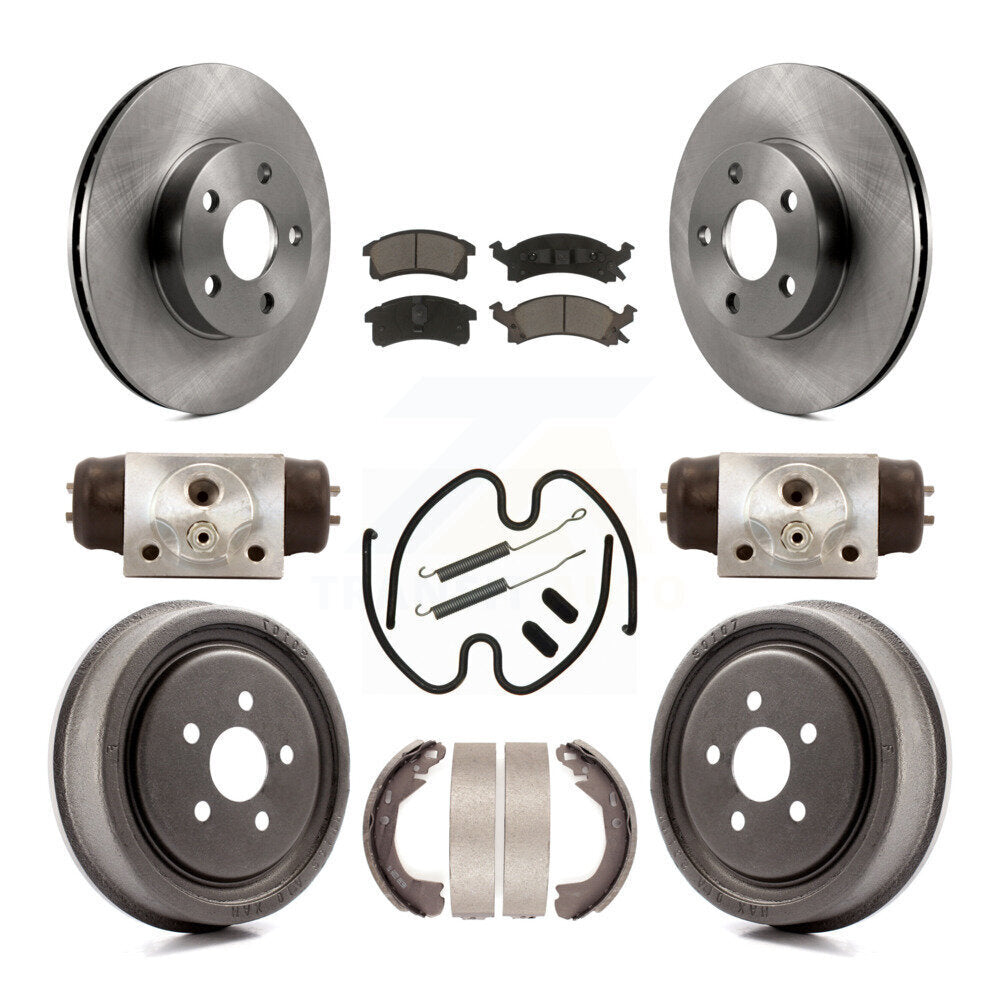 [Avant + Arrière] Kit de Disque et plaquette (céramique) de frein pour 2003 Chevrolet Cavalier avec 225mm x 45mm taille K8C-103078