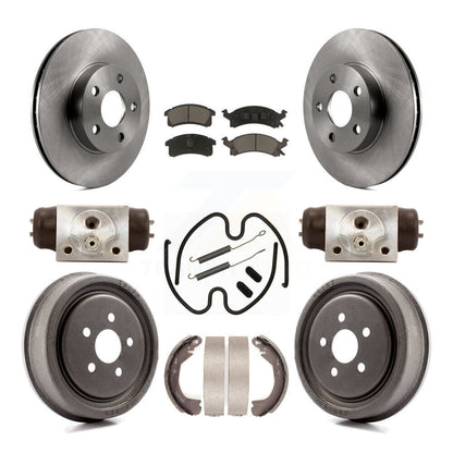 [Avant + Arrière] Kit de Disque et plaquette (céramique) de frein pour 2003 Chevrolet Cavalier avec 225mm x 45mm taille K8C-103078