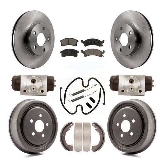 [Avant + Arrière] Kit de Disque et plaquette (céramique) de frein pour 2003 Chevrolet Cavalier avec 225mm x 45mm taille K8C-103078