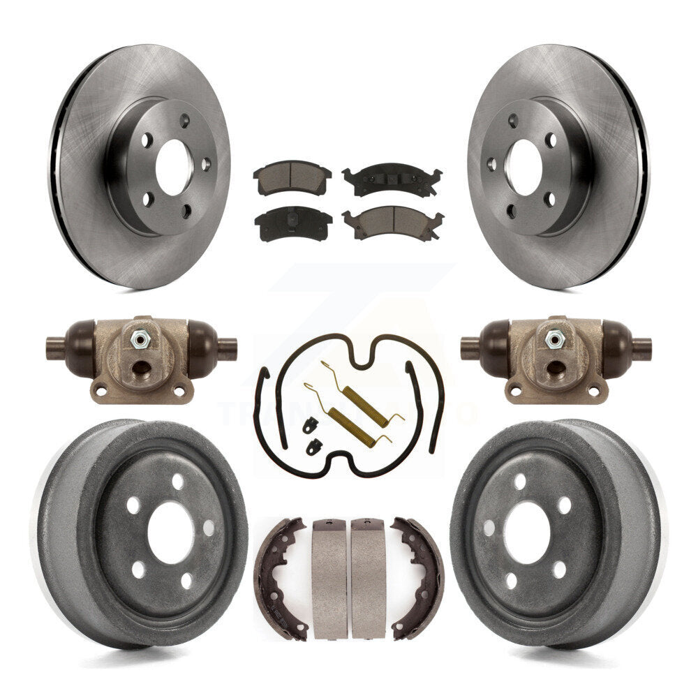 [Avant + Arrière] Kit de Disque et plaquette (céramique) de frein pour 1996-1998 Pontiac Sunfire Except Vehicles Built USA Market K8C-103079