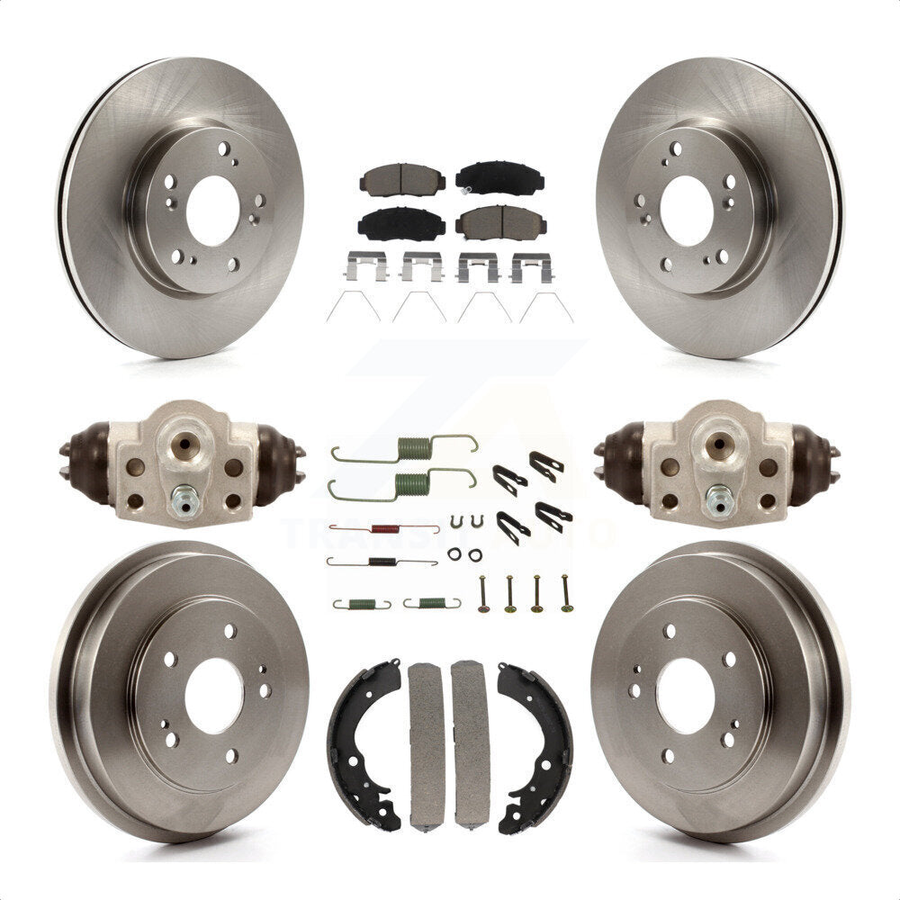 [Avant + Arrière] Kit de Disque et plaquette (céramique) de frein pour 2013 Honda Civic Natural Gas K8C-103080 par Transit Auto