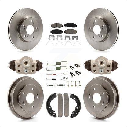 [Avant + Arrière] Kit de Disque et plaquette (céramique) de frein pour 2013 Honda Civic Natural Gas K8C-103080 par Transit Auto