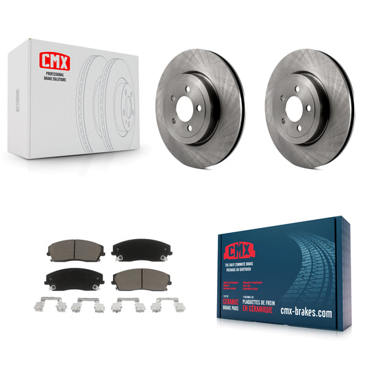 [Avant] Kit de Disque et plaquette (céramique) de frein pour 2015-2018 Dodge Charger RWD avec 3.6L avec 345mm Diameter Rotor K8C-103114