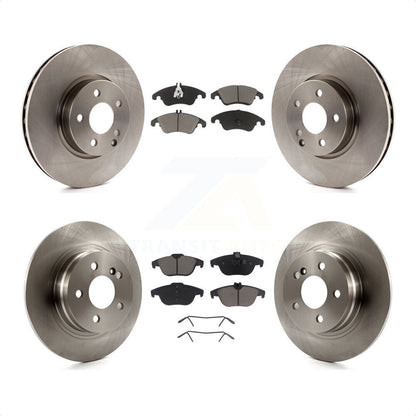 [Avant + Arrière] Kit de Disque et plaquette (céramique) de frein pour 2011-2012 Mercedes-Benz C300 avec 322mm Diameter Rotor K8C-103118 par Transit Auto